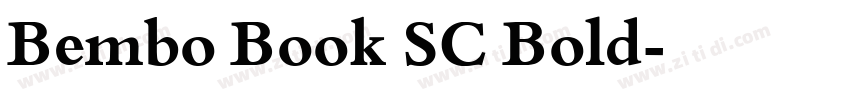 Bembo Book SC Bold字体转换